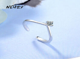 Foto van Sieraden nehzy 925 sterling silver new woman fashion jewelry high quality crystal zircon four prong 
