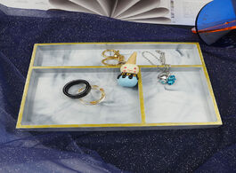 Foto van Sieraden crystal epoxy resin tray mold classification storage box silicone desktop jewelry settable