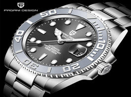 Foto van Horloge pagani design men automatic watch sapphire luxury mechanical wristwatch stainless steel wate