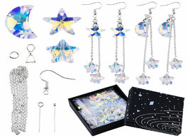 Foto van Sieraden jewelry making set crystal moon pendant glass star beads tools earring necklace findings di
