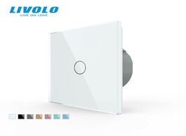Foto van Elektrisch installatiemateriaal livolo luxury wall touch sensor switch eu standard light crystal gla
