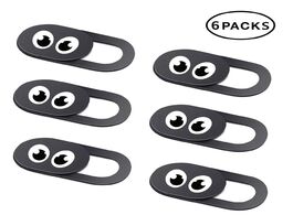 Foto van Telefoon accessoires 6pcs universal eye webcam cover shutter magnet slider camera for iphone pc lapt