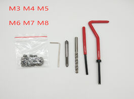 Foto van Auto motor accessoires 25pcs thread repair recoil insert installation kit tool drill tap m3 m4 m5 m6