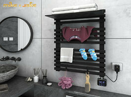 Foto van Woning en bouw carbon fiber intelligent electric towel rack household heating bath drying constant t