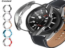 Foto van Horloge case for samsung galaxy watch 3 45mm 41mm samrtwatch soft plated tpu bumper 41 45 mm smart p