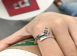 Foto van Sieraden 925 sterling silver zipper rings vintage do old creative elegant fashionable for women jewe