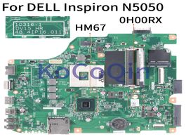 Foto van Computer kocoqin laptop motherboard for dell inspiron 15r n5050 v1550 hm67 mainboard cn 0h00rx 10316