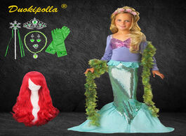 Foto van Baby peuter benodigdheden halloween little mermaid costume christmas girls ariel dress girl party pr