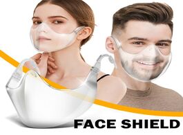 Foto van Beveiliging en bescherming anti pm2.5 protective mask transparent mouth cover durable face shield co