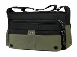 Foto van Tassen new men s casual shoulder bag large capacity outdoor oxford cloth messenger business briefcas
