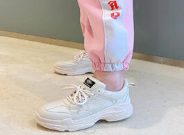 Foto van Schoenen new white sneakers women fashion thick bottom womens platform spring autumn shoes woman cas