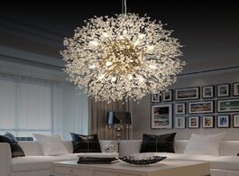 Foto van Lampen verlichting promotion! modern crystal chandelier lighting lamp led hanging dandelion restaura