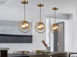 Foto van Lampen verlichting nordic originality glass pendant light modern bedroom bedside dining room golden 