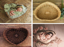 Foto van Baby peuter benodigdheden photography props shoot studio woven accessori basket photo newborn prop