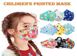 Foto van Baby peuter benodigdheden fast delivery headband masques kids printing color breathable filter safet