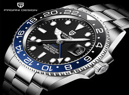 Foto van Horloge pagani design 2020 luxury men mechanical wristwatch stainless steel gmt watch top brand sapp