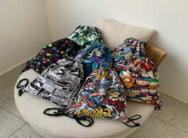 Foto van Tassen fashion portable drawstring bags girls shoes women cotton travel pouch storage clothes handba