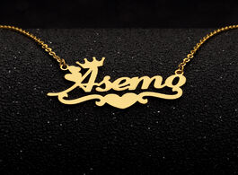 Foto van Sieraden personalized name necklaces for womenfashion jewelry gold stainless steel letter pendant ne