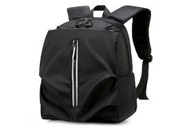 Foto van Tassen new usb backpack men waterproof travel bag simple pure color backbag leisure light fitness ma