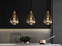 Foto van Lampen verlichting bedroom bedside pendant lights modern luxury copper crystal single head lighting 