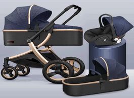 Foto van Baby peuter benodigdheden stroller high landscape 3 in 1 with car seat folding carriage for 0 years 