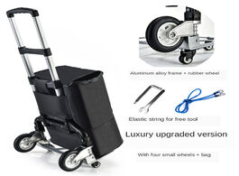 Foto van Huis inrichting b life hand truck dolly shopping bag cart portable aluminum luggage 6 wheels folding