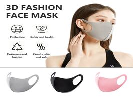 Foto van Beveiliging en bescherming 10pcs black cotton face mouth mask cover anti haze dustproof washable reu