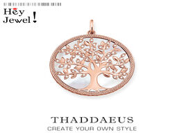 Foto van Sieraden pendants white tree rose gold color 2020 new jewelry romantic symbol balance 925 sterling s
