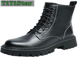 Foto van Schoenen really buff dr. martens boots female british 2020 autumn and winter new thick sole height i