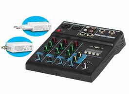 Foto van Elektronica 2020 new professional audio mixer 4 channels bluetooth sound mixing console for karaoke