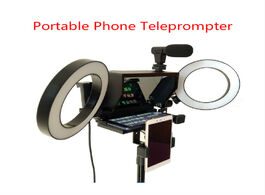 Foto van Elektronica 2020 new portable prompter smartphone teleprompter with remote control for news live int