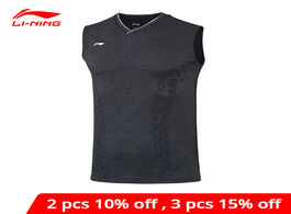 Foto van Sport en spel li ning men badminton competition vest sleeveless t shirts at dry breathable lining sp