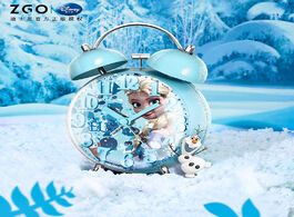Foto van Horloge disney alarm needle round single face princess aisha cartoon personality luminous clock mute