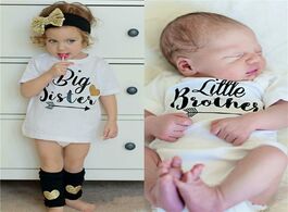 Foto van Baby peuter benodigdheden family matching outfits brother sister summer tshirt boys romper little bo