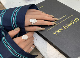 Foto van Sieraden xiyanike 925 sterling silver fashion simple smooth finger rings for women couple geometric 