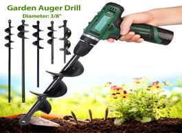 Foto van Gereedschap 4sizes garden auger drill bit tool spiral hole digger earth machine for seed flower plan