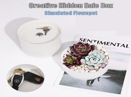 Foto van Beveiliging en bescherming hidden secret box flowerpot metal stash key lock money jewelry watches st