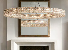 Foto van Lampen verlichting luxury design crystal suspension chandelier lighting living room kitchen island h