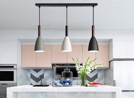 Foto van Lampen verlichting e27 pendant lights nordic minimalist in kitchen hanging lamp lighting luminaire d