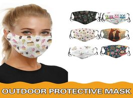 Foto van Beveiliging en bescherming 3d fashion mask breathable washable reusable mascarillas cute print mouth