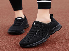 Foto van Schoenen women casual sport shoes running sneakers plus size flying woven s breathable walking