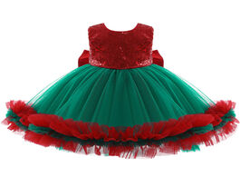 Foto van Baby peuter benodigdheden fashion christmas girl clothes bowknot sequined elegant dresses for girls 