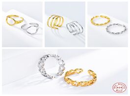Foto van Sieraden 925 sterling silver fine jewelry minimalist koran anillos finger rings for women engagement