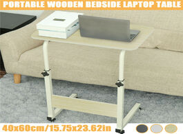 Foto van Meubels portable laptop desk 60x40cm computer table adjustable rotate bed can be lifted removable st
