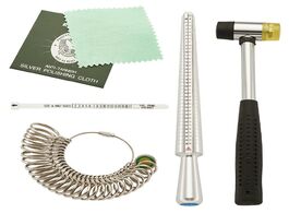 Foto van Sieraden jewelry measuring tool sets ring sizer mandrel stick finger gauge rubber hammers sizes ring