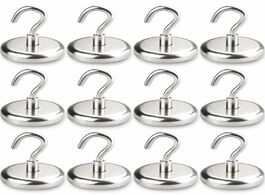 Foto van Huis inrichting 8 12 pieces of magnetic hook powerful magnet holder 10kg wall suction support hardwa