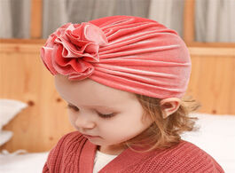 Foto van Baby peuter benodigdheden autumn winter new hat for girl turban toddler photography props boy beanie
