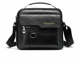 Foto van Tassen new men crossbody bag shoulder bags multi function handbags large capacity split leather for 