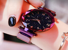Foto van Horloge 2020 reloj mujer luxury starry sky women watches magnetic mesh belt band watch s fashion dre