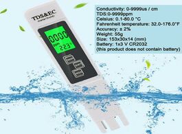 Foto van: Beveiliging en bescherming ec meter tds 3 temperature tester pen in1 function water quality 0 9990pp